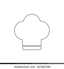 Chef cap icon Illustration design