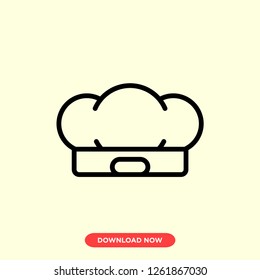 Chef cap icon modern vector style