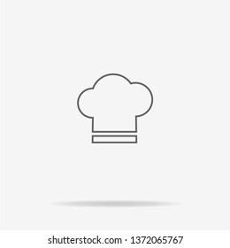 Chef cap icon. Vector concept illustration for design.