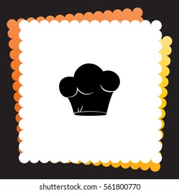 Chef cap  icon. Vector design.