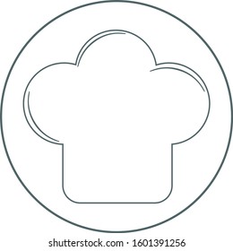 Chef cap icon. Vector illustration