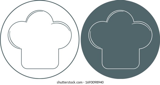 Chef cap icon. Vector illustration