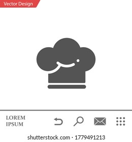 Chef cap icon. Vector illustration EPS 10.