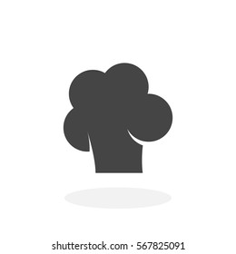 Chef cap Icon. Vector logo on white background