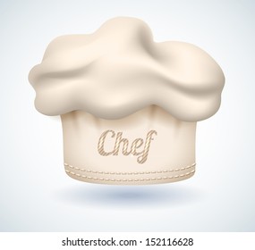 Chef cap isolated icon - vector illustration.