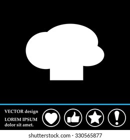 Chef cap vector icon