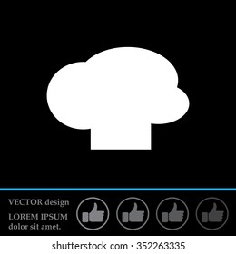 Chef cap vector icon