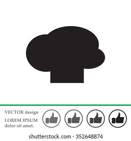 Chef cap vector icon
