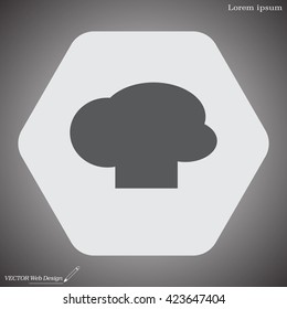 Chef cap vector icon
