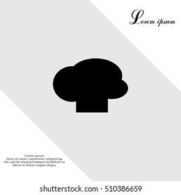 Chef cap vector icon