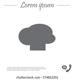 Chef cap vector icon