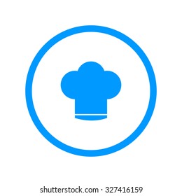 Chef cap  vector icon. Flat design style eps 10