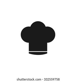Chef cap  vector icon. Flat design style eps 10