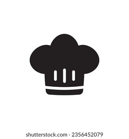 Chef cap vector icon. Chef hat flat sign design. Chef cooker hat symbol pictogram. UX UI icon