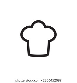 Chef cap vector icon. Chef hat flat sign design. Chef cooker hat symbol pictogram. UX UI icon
