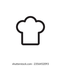 Chef cap vector icon. Chef hat flat sign design. Chef cooker hat symbol pictogram. UX UI icon