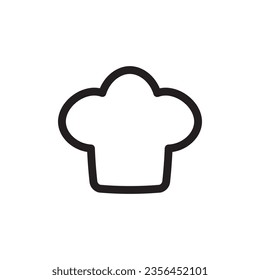Chef cap vector icon. Chef hat flat sign design. Chef cooker hat symbol pictogram. UX UI icon