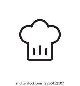 Chef cap vector icon. Chef hat flat sign design. Chef cooker hat symbol pictogram. UX UI icon