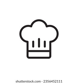 Chef cap vector icon. Chef hat flat sign design. Chef cooker hat symbol pictogram. UX UI icon