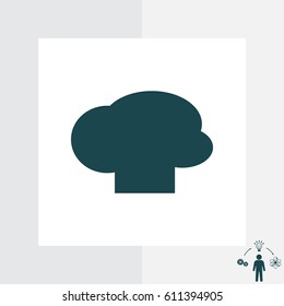 Chef cap vector icon. vector illustration