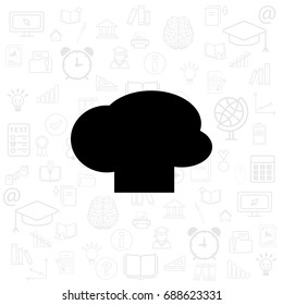 Chef cap vector icon. vector illustration
