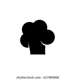 Chef cap vector logo illustration isolated sign symbol. Icon pictogram for web graphics