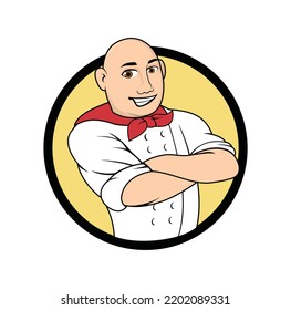 Chef Cartoon Character design illustration vector eps format , suitable for your design needs, logo, illustration, animation, etc.