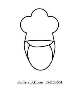 Chef cartoon character icon vector illustration graphic design