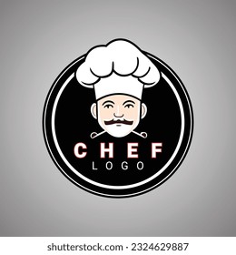 Chef cartoon character logo design