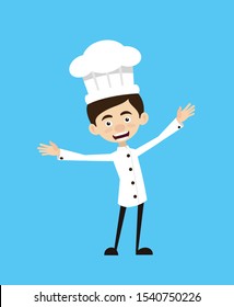 Chef Cartoon - In Cheerful Pose