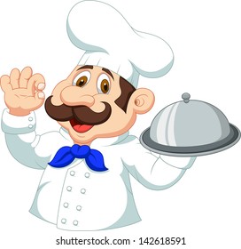 Chef Cartoon Ok Sign Stock Vector (Royalty Free) 142618591 | Shutterstock