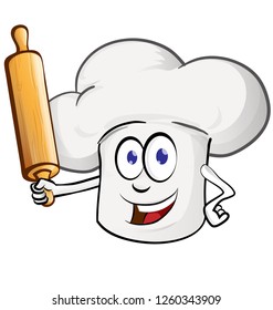  chef cartoon with rollin pin cartoon