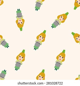 chef , cartoon seamless pattern background