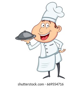 Chef cartoon vector illustration