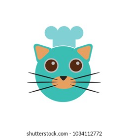 Chef Cat Logo Icon Design