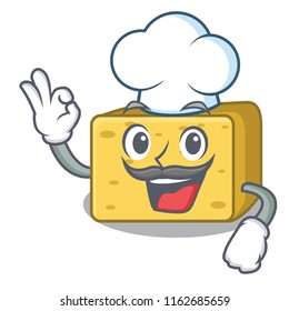 Chef character fresh gouda cheese
