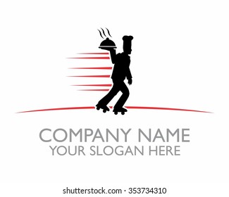 chef character illustration logo icon vector