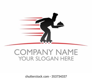 chef character illustration logo icon vector