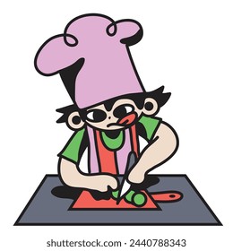 Chef character illustration vector by Doadandia