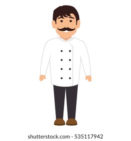 chef character isolated icon