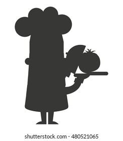 chef character man icon vector illustration design