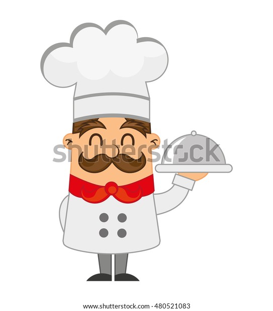 Chef Character Man Icon Vector Illustration Stock Vector (Royalty Free ...