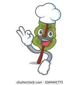 Chef chard character cartoon style