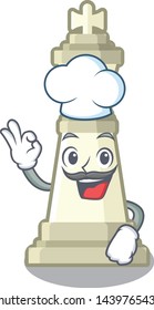 Chef chess king on a the mascot