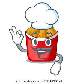 Chef Chicken nuggets on above cartoon plate