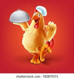 Chef Chicken Vector