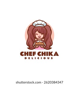 Chef Chika Mascot Logo Design