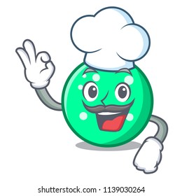 Chef circle character cartoon style