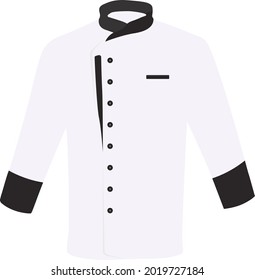 Chef Coat, Illustration, Vector On A White Background.