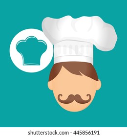 Chef concept with icon design, vector illustration 10 eps graphic.